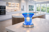 Aromar Touch Electric Oil Burner - Glass Maze Blue  (77601)