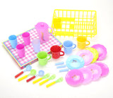 27-piece Play Dishes Kitchen Wash and Dry Tea Playset