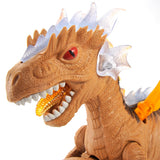 Prehistoric Past Walking Dinosaur With Wings Toy With Lights And Sound - Brown