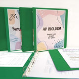 BAZIC 1" Green 3-Ring View Binder w/ 2-Pockets