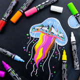 BAZIC Color Liquid Chalk Marker, pack of 24