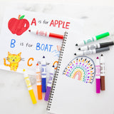 BAZIC 10 Colors Broad Line Mini Washable Markers, pack of 24