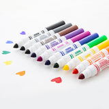 BAZIC 10 Colors Broad Line Mini Washable Markers, pack of 24