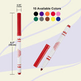 BAZIC Washable Markers Fine Line 10 Color Coloring Marker (10/Pack), 24-Packs