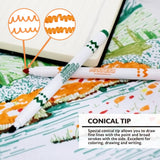 BAZIC Washable Markers Fine Line 10 Color Coloring Marker (10/Pack), 24-Packs