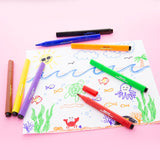 BAZIC 8 Colors Jumbo Triangle Washable Markers, pack of 24
