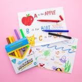 BAZIC 8 Colors Jumbo Triangle Washable Markers, pack of 24
