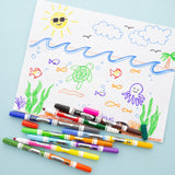 BAZIC 8 Double-Tip Washable Markers, pack of 24