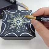 BAZIC Silver & Gold Metallic Markers (2/Pack), pack of 24