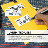 BAZIC Black Chisel Tip Jumbo Permanent Markers w/ Grip (3/Pack), pack of 24