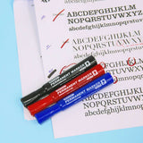 BAZIC Assorted Colors Chisel Tip Desk Style Permanent Markers (3/Pack), pack of 24