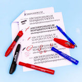 BAZIC Assorted Colors Chisel Tip Desk Style Permanent Markers (3/Pack), pack of 24