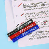 BAZIC Black Chisel Tip Desk Style Permanent Markers (3/Pack), pack of 24