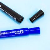 BAZIC Black Chisel Tip Desk Style Permanent Markers (3/Pack), pack of 24