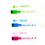 BAZIC Bright Colors Magnetic Dry-Erase Markers (3/Pack), pack of 24