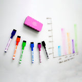 BAZIC Bright Colors Magnetic Dry-Erase Markers (6/Pack), pack of 12