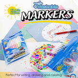 BAZIC 10 Colors Fine Line Washable Markers, pack of 24