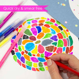BAZIC 10 Colors Fine Line Washable Markers, pack of 24