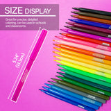 BAZIC 24 Classic Colors Fine Line Washable Markers, pack of 24