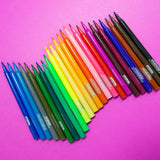 BAZIC 24 Classic Colors Fine Line Washable Markers, pack of 24