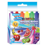 BAZIC 6 Colors Washable Scented Markers, pack of 24