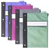 BAZIC Assorted Color 3-Ring Pencil Pouch, pack of 24