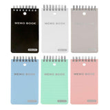 BAZIC 100 Ct. 3" X 5" Top Bound Poly Spiral Memo Books, pack of 24