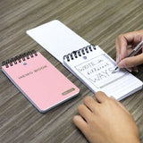 BAZIC 100 Ct. 3" X 5" Top Bound Poly Spiral Memo Books, pack of 24
