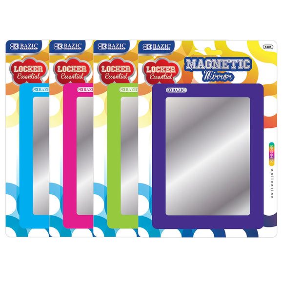 BAZIC Magnetic Locker Mirror, pack of 24
