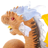 Prehistoric Past Walking Dinosaur With Wings Toy With Lights And Sound - Brown