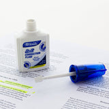 BAZIC 0.74 FL OZ (22 mL) 2 in 1 Correction w/ Foam Brush Applicator & Pen Tip, pack of 24