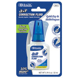 BAZIC 0.74 FL OZ (22 mL) 2 in 1 Correction w/ Foam Brush Applicator & Pen Tip, pack of 24