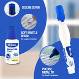 BAZIC Metal Tip Correction Pen & Correction Fluid (2/Pack), pack of 24