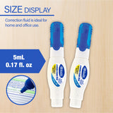 BAZIC 0.17 FL OZ (5 mL) Metal Tip Mini Correction Pen (2/Pack), pack of 24