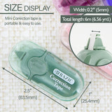 BAZIC 5 mm x 236" Mini Correction Tape with Protective Cap, pack of 24