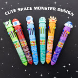 BAZIC Space Monster Series 10-Color Pen, pack of 24