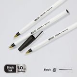 BAZIC Ballpoint Pen Nova Black Color Stick Pens, 1.0 mm, (12/Pack), 12-Pack