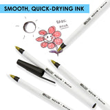 BAZIC Ballpoint Pen Nova Black Color Stick Pens, 1.0 mm, (12/Pack), 12-Pack