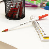 BAZIC Nova Red Color Stick Pen (12/Box), pack of 12