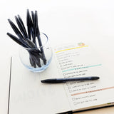BAZIC Arrow Black Stick Pen (10/Pack), pack of 24