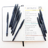 BAZIC Arrow Black Stick Pen (10/Pack), pack of 24
