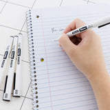 BAZIC Fiero Black Fiber Tip Fineliner Pen (4/Pack), pack of 24