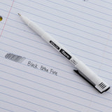 BAZIC Fiero Black Fiber Tip Fineliner Pen (4/Pack), pack of 24