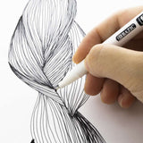 BAZIC Fiero Red Fiber Tip Fineliner Pen (4/Pack), pack of 24