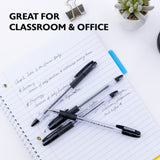 BAZIC G-Flex Black Oil-Gel Ink Pen w/ Cushion Grip (4/Pack), pack of 24