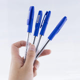 BAZIC G-Flex Blue Oil-Gel Ink Pen w/ Cushion Grip (4/Pack), pack of 24