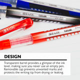 BAZIC Taylor Assorted Color Rollerball Pen (3/Pack), pack of 24