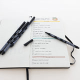 BAZIC Skylar 0.4 mm Black Fineliner Pen (4/Pack), pack of 24