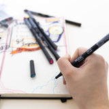 BAZIC 10 Color Skylar 0.4 mm Fineliner Pen, pack of 12