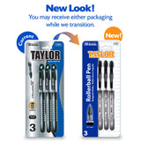 BAZIC Taylor Black Rollerball Pen (3/Pack), pack of 24